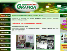 Tablet Screenshot of grafion.cz